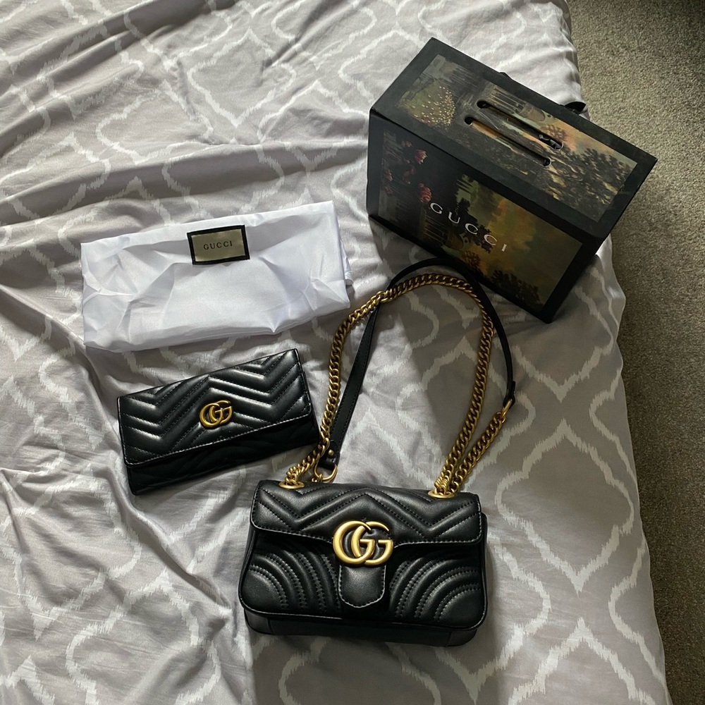 GG Bag and Matching Wallet